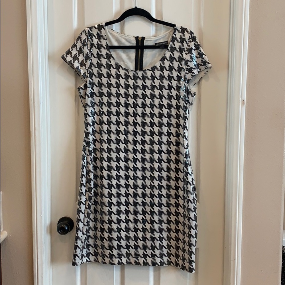 Super fun Black and White sequined dress